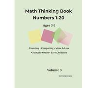 Math Thinking Book: Numbers 1-20: 3 (Tracing Numbers for Little Learners)