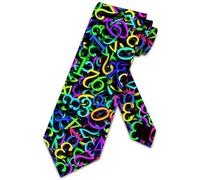 Math Ties Mens Teacher Necktie Education Tie for Men Number Neckties Colorful Teaching Tie