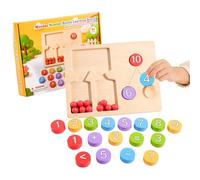 Math Toys for Kids Number Learning Matching Educational Activities Board | Kids Math Games for Vacation Birthday Preschool Kindergarten School Classroom Age 3 Years and up Girls Boys