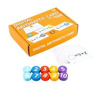 Math Toys - Interactive Learning Educational, Toddler Addition Cards Math Game, For Kindergarten Home School Classroom Boys Girls Birthday Education, 17x11x4cm/6.69x4.33x1.57 Inches