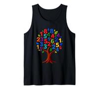 Math Tree of Numbers Funny Math Number Day Costume Kids Boys Tank Top