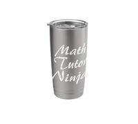 Math Tutor Tshirt Job Occupation Funny Work Title Stainless Steel Insulated Tumbler