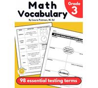 Math Vocabulary Grade 3: Test Prep Third Grade