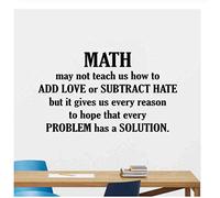 Math Wall Decal Quote Mathematics Sign Classroom Vinyl Sticker Education Science Gift Math Wall Art Motivational Poster