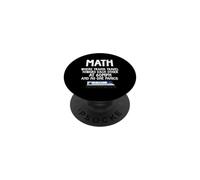 Math Where Trains Travel Toward Each Other Funny Math Lover PopSockets Adhesive PopGrip