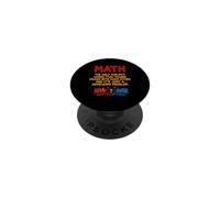 Math Where Trains Travel Toward Each Other Funny Math Lover PopSockets Adhesive PopGrip