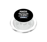 Math Where Trains Travel Toward Each Other Funny Math Lover PopSockets PopGrip for MagSafe
