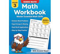 Math Workbook for Grade 3 - Division Exercises With Word Problems: Over 1000 Division Practice Exercises with Answer Key | for Kids Ages 8-9