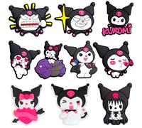 MATHARAGO 10 to 100 Pcs Shoe Charms for Girls Teens Decoration, Different Cute Shoes Accessories for Boys Kids Adults Women Men Party Favors Birthday Gifts, KLM-10PCS, KLM-10P