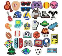 MATHARAGO 10 to 100 Pcs Shoe Charms for Girls Teens Decoration, Different Cute Shoes Accessories for Boys Kids Adults Women Men Party Favors Birthday Gifts, Nhxl-35pcs, normal
