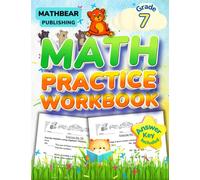 MathBear: Math Practice Grade 7: 7th Grade Math Practice Workbook: Decimals and Fractions, Percent and Decimals, Mean, Median, Mode and Range, Geometry with Answers (MATHBEAR Workbooks)