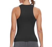 MathCat Tank Tops for Women Workout Tank Tops Racerback Seamless Gym Tops Sleeveless Athletic Yoga Running Shirts, Black, M