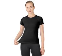 MathCat Women's Black M Workout Shirts, Short Sleeve, Yoga, Running, Gym, Daily Wear, Breathable, Moisture-Wicking, Stretchable, Lightweight
