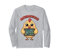 Mathemachicken Funny Math Teacher Chicken Pun Men Women Kids Long Sleeve T-Shirt