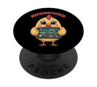 Mathemachicken Funny Math Teacher Chicken Pun Men Women Kids PopSockets Adhesive PopGrip