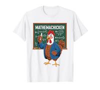 Mathemachicken Funny Math Teacher Chicken Pun Men Women Kids T-Shirt