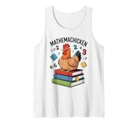 Mathemachicken Funny Math Teacher Chicken Pun Men Women Kids Tank Top