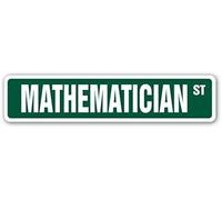 MATHEMATCIAN Aluminum Street Sign professor instructor statistics actuary econom New Home Decor Metal Sign Outdoor Street Sign/Subway Sign 4x16 inch