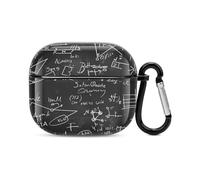 Mathematical Algebra Equations Formulas Bluetooth Headset Cover Hard Shell Earbuds Case Protective Cover Compatible with Airpods 3