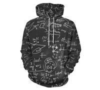 Mathematical Algebra Equations Formulas Hoodies Pullover Soft Hooded Sweatshirt Long Sleeve Tops Sweater for Men Women
