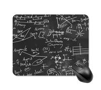 Mathematical Algebra Equations Formulas Mouse Pad Portable Mousepad Square Computer Mouse Mat with Non-Slip Rubber Base 20 * 25cm