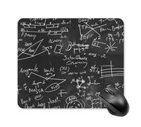 Mathematical Algebra Equations Formulas Mouse Pad Portable Mousepad Square Computer Mouse Mat with Non-Slip Rubber Base 25 * 30cm