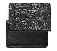 Mathematical Algebra Equations Formulas Passport Holder Cover PU Leather Passport Wallet Organizer Protector Slim Travel Accessories
