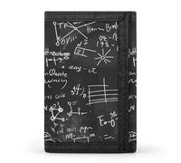 Mathematical Algebra Equations Formulas Trifold Wallets Slim Coin Purse Credit Card Holder Wallet Money Clip for Women Men
