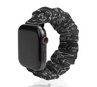 Mathematical Algebra Equations Formulas Watch Band Elastic Scrunchie Watch Strap Soft Wristband Compatible with Apple Watch