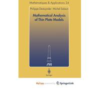 Mathematical Analysis of Thin Plate Models
