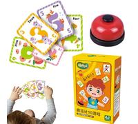Mathematical Counting Cards - Educational Toys with Bell, Game with Flash Cards of Addition and Counting, for Birthdays, Parties, Nursery, Home, School, Travel and Education