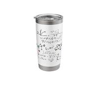 Mathematical Equations and Physics Formulas Science Pattern Stainless Steel Insulated Tumbler