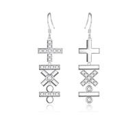Mathematical Formula Earrings for Women - 925 Sterling Silver Add Subtracted Multiply Earrings Math Symbol Dangle Earrings Jewelry for Teacher Gifts