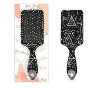 Mathematical Formula Hair Brush Black Math Equations Wet Dry Air Cushion Hair Brush Plastic Detangler Hairbrush for Kids Adults Back To School Gift Women Men