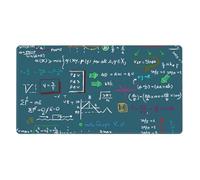 Mathematical Formula Printed,Mouse Pad Large Desk Pad Computer Keyboard Mouse Mat with Non Slip Rubber Base 40 x 70 cm