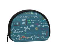 Mathematical Formula PrintedSmall Makeup Sanitary Napkin Storage Bag,Women's Cosmetic Coin Purse