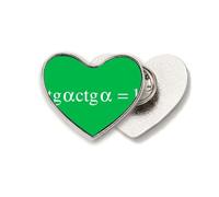 Mathematical Formula Representation Computation Multiplication Heart Metal Pin Brooch Clip Love