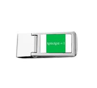 Mathematical Formula Representation Computation Multiplication Slim Money Clip Stainless Holder Pocket Wallet