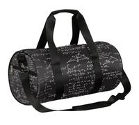 Mathematical Formulas Sports Gym Bag Duffel Bags Workout Lightweight Shoulder Weekender Bag Travel Duffel Bag for Men Women(Black), Mathematical Formulas, 17.6(L) x 9(W) x 9(H) inch