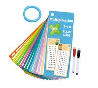 Mathematical Operations Exercise Flashcards Erasable Math Study Cards Kid Early Learning Study Card For Preschooler Reusable Four Operations Cards