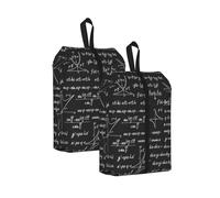 Mathematical Patterns and Calculations, Travel Shoe Bags 2 Pack, Waterproof Shoe Storage Bags, Shoe Organizer for Travel and Home