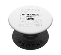 Mathematical Proof Chaos Funny Math Humor Equations PopSockets Adhesive PopGrip