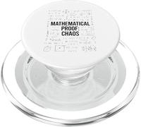 Mathematical Proof Chaos Funny Math Humor Equations PopSockets PopGrip for MagSafe