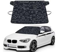 Mathematical Seamless With Geometric Shapes Formulas, Car Windshield Cover, Protective Windscreen Cover - Snow Ice Sun UV Dust Water Resistant - Fit for Most Cars