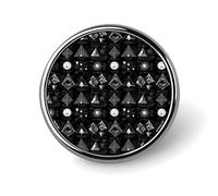 Mathematical Shapes Print Enamel Pins for Backpack - Cute Jacket Coat Hat Bags Badge Pins, Funny Unique Novelty Button Pin Women Men Fashion Jewelry Accessories