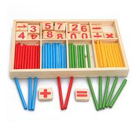 Mathematical Toy, Pre-School Wooden Mathematical Intelligence Stick Early Learning Counting Toy