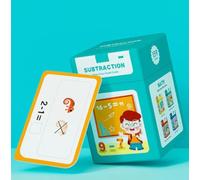 Mathematical Training Oral Arithmetic Cards,177 Math Flash Cards 1st Grade,Math Study Multiplication/Divisio/Addition/Subtraction Flash Cards Set,for Kids Ages 5+ at Home or School (Subtraction, 1)