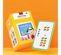 Mathematical Training Oral Arithmetic Cards,177 Math Flash Cards 1st Grade,Math Study Multiplication/Divisio/Addition/Subtraction Flash Cards Set,for Kids Ages 5+ at Home or School (Addition, 1)