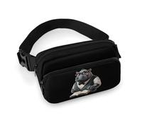 Mathematician Hippo Bum Bag Waist Fanny Pack for Women Men Adjustable Bumbag Running Belt for Running