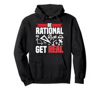 Mathematician Math Teacher Be Rational Get Real Pullover Hoodie
